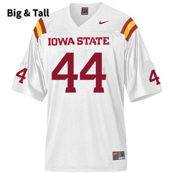 Iowa State Cyclones Men's #44 Dan Sichterman Nike NCAA Authentic White Big & Tall College Stitched Football Jersey WG42V54IC
